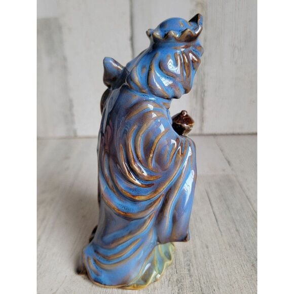 Ceramic nativity scene 3 Kingsman blue figure religious Bible - Picture 3 of 7